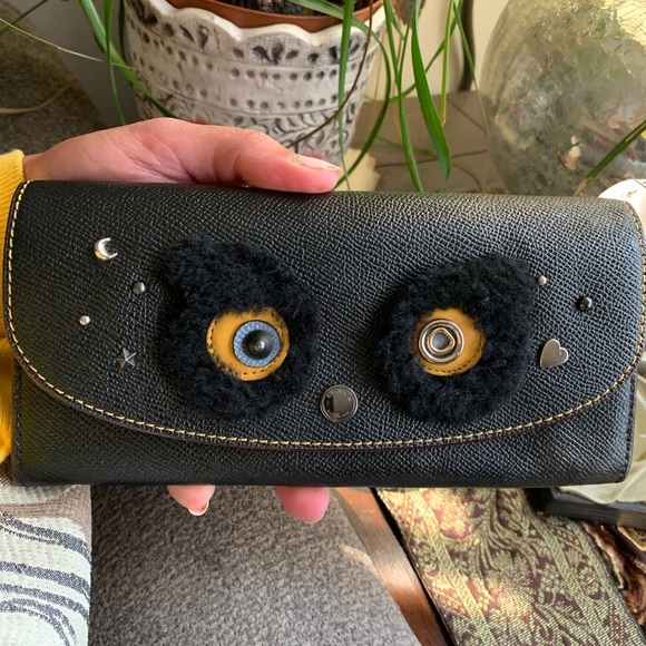 Authentic COACH 1941 Leather envelope snap flap bear wallet - Picture 14 of 15